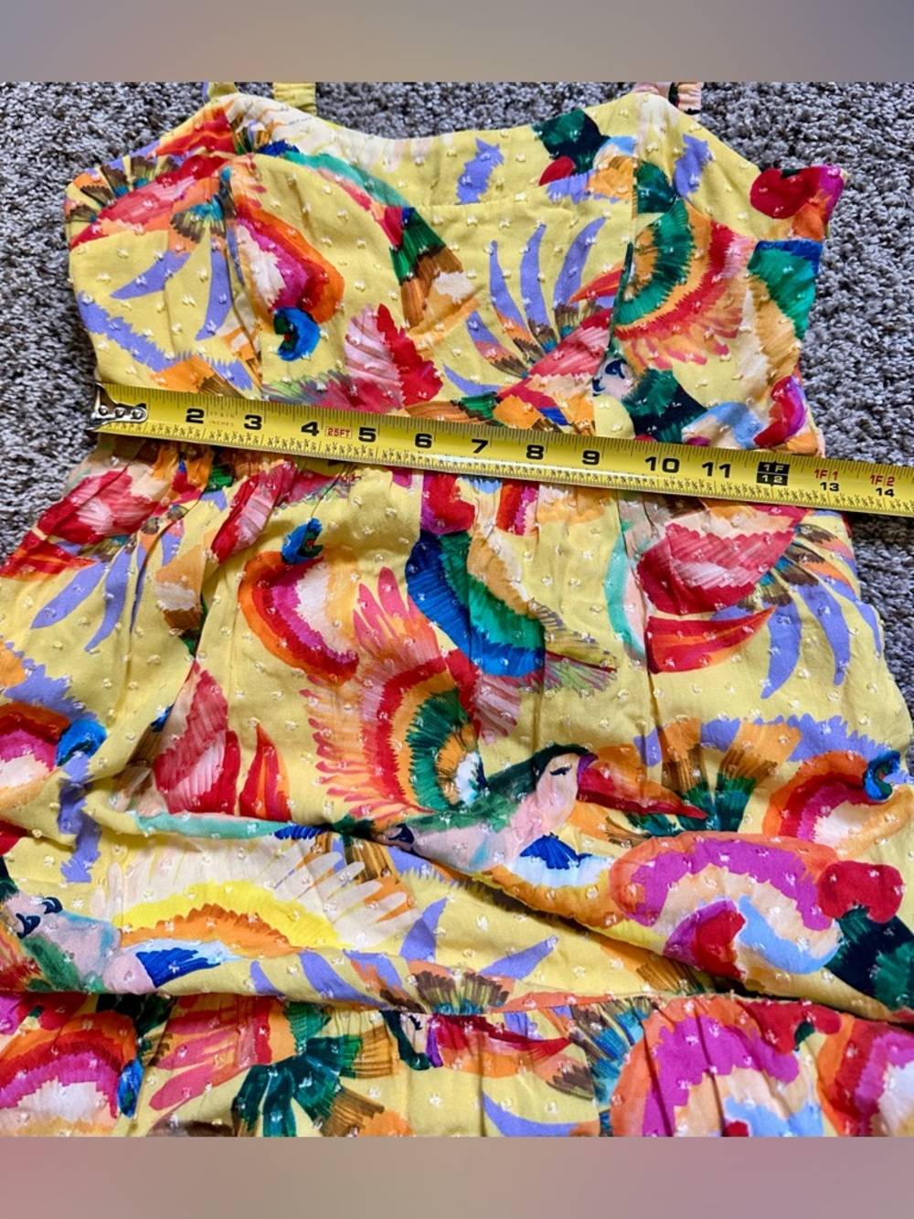 FARM Rio Yellow Multicolor Tropical Maxi Dress - Picture 7 of 13